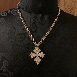 Kendra Scott Gold Kinsley Ivory Mix Statement Necklace NWT